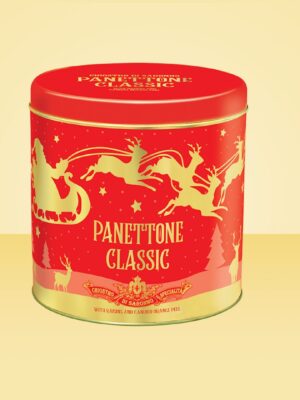 Classic panettone -Christmas Metal tin